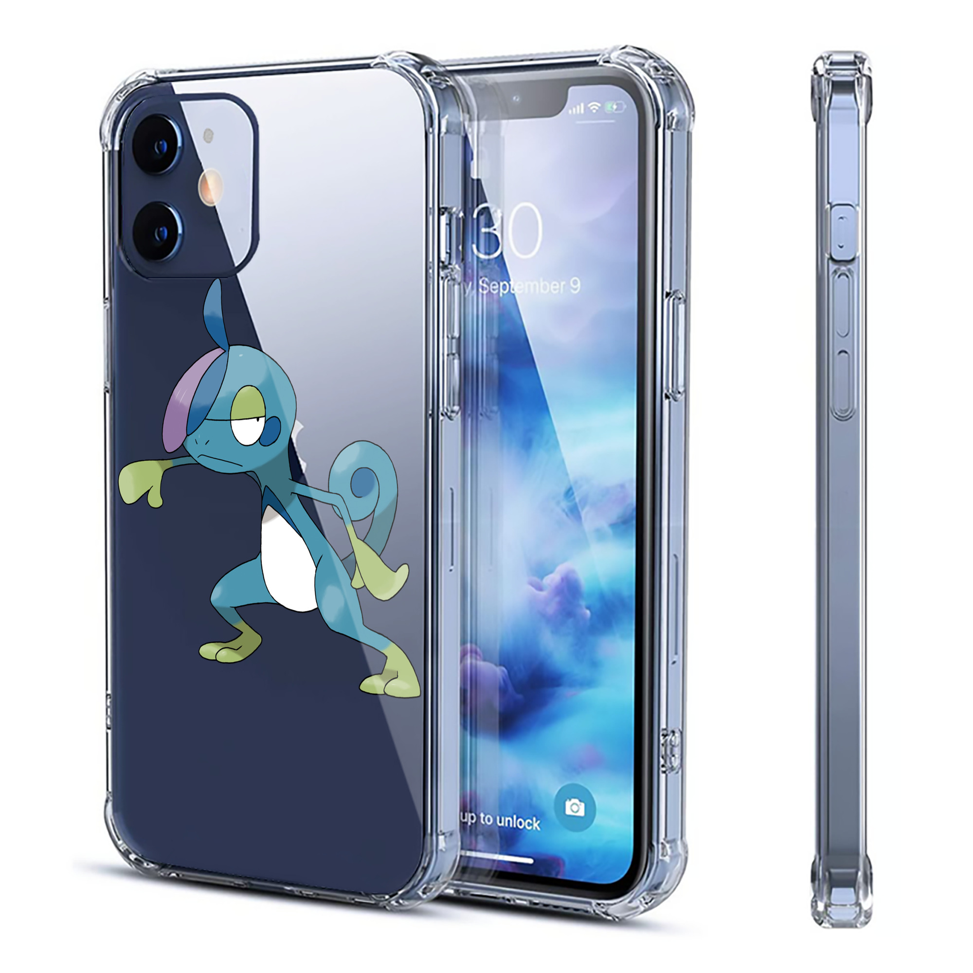 （画像用） ポケットモンスター Pokémon 【iPhone 12シリーズ対応】透明スマホケース（クリアソフトケース）